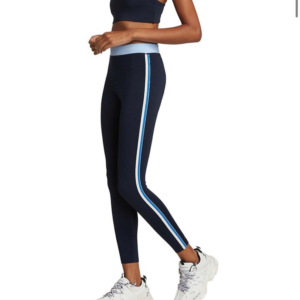 Splits 59 Blue striped leggings